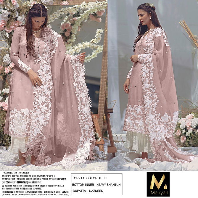 Mariyah M-18 New Designer Festive Wear Heavy Georgette Pakistani Salwar Suit Collection